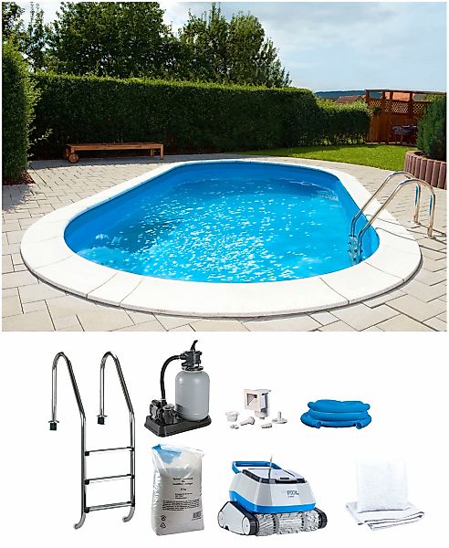 my POOL BWT Ovalpool "POWER, BxLxH: 360x737x120 cm" in 2 Folienfarben erhäl günstig online kaufen