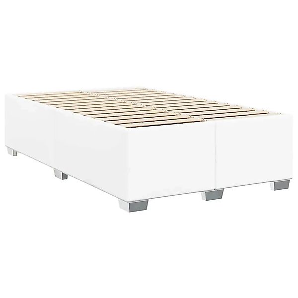 vidaXL Bettgestell Ohne Matratze Weiß 137x190 cm Kunstleder 3385609 günstig online kaufen