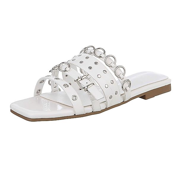 Ital-Design Designer-Sandalen mit Ringen und Nieten günstig online kaufen
