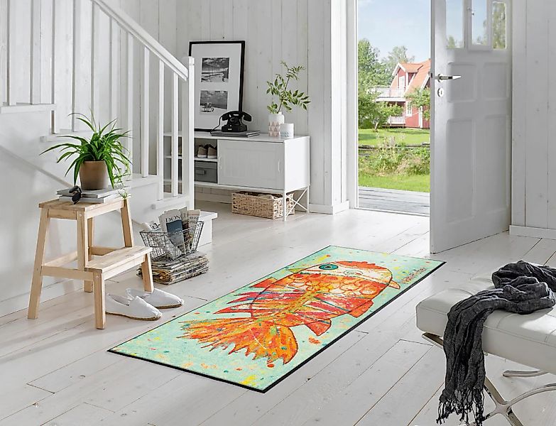 wash+dry by Kleen-Tex Läufer »Funky Fish«, rechteckig, 7 mm Höhe, Schmutzfa günstig online kaufen