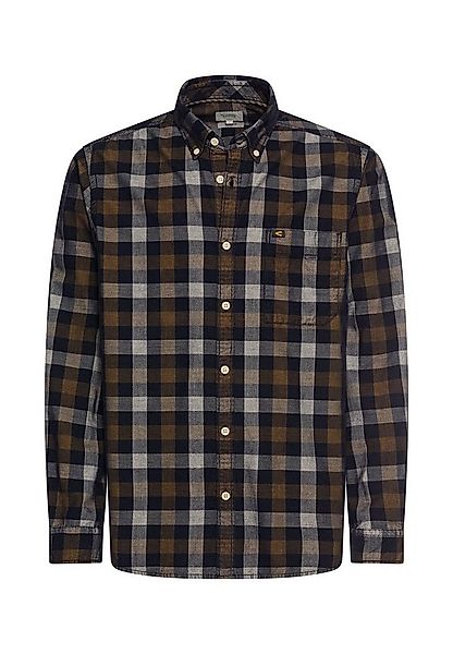 camel active Karohemd langarm, mit Button-Down-Kragen günstig online kaufen