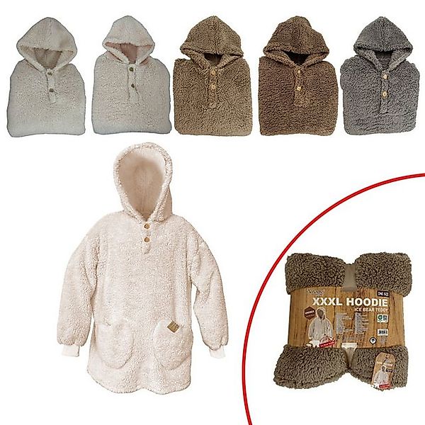 Antonio Kapuzenpullover Antonio Kuschel Hoodie Teddy Oversize braun (Stück, günstig online kaufen