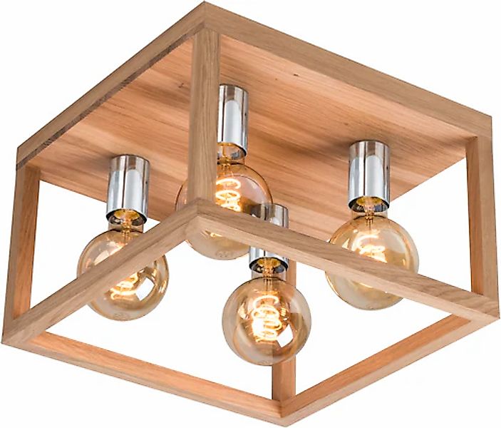 SPOT Light Deckenleuchte »KAGO«, 4 flammig, Leuchtmittel E27   ohne Leuchtm günstig online kaufen