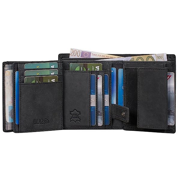 Benthill Geldbörse Herren Echt Leder Portemonnaie RFID Männer Geldbeutel Gr günstig online kaufen