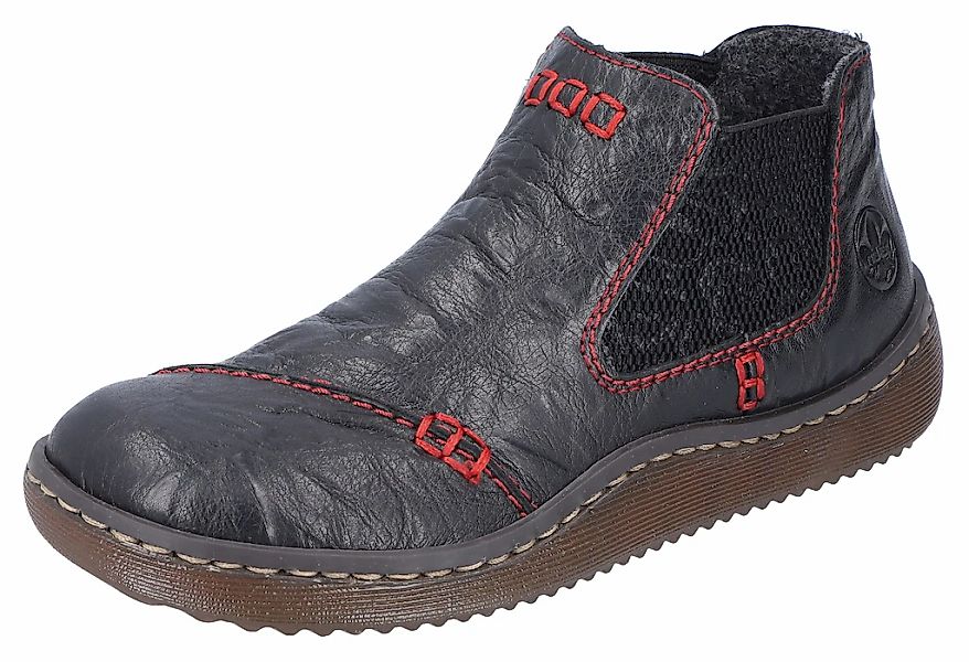 Rieker Chelseaboots, Stiefelette, Boots, Schlupfschuh mit gemustertem Stret günstig online kaufen