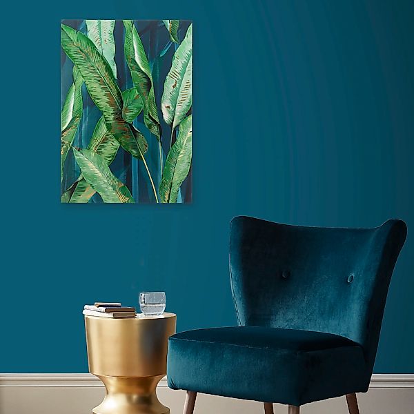 Art for the home Leinwandbild "Blatter", (1 St.), Handgemalt Wandbild Gold günstig online kaufen