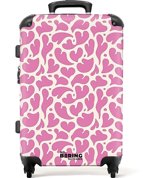 NoBoringSuitcases.com© Hartschalen-Trolley Rosa Herzen Muster 67 günstig online kaufen