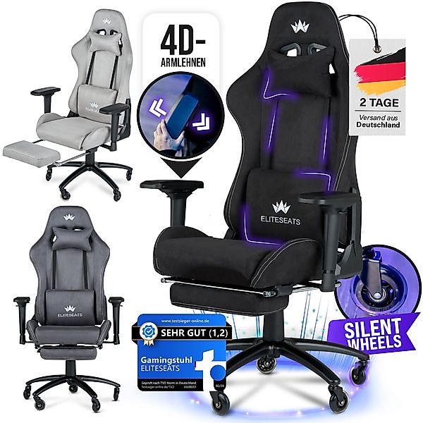 ELITESEATS Gaming-Stuhl Ergonomisch mit Fußstütze - günstig online kaufen