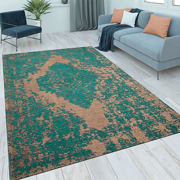 Paco Home Teppich "Mariba 200" rechteckig 13 mm Höhe Kurzflor, meliert, Ori günstig online kaufen