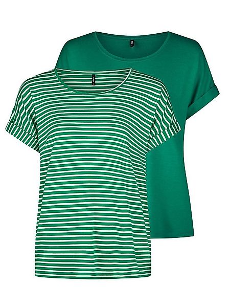 ONLY T-Shirt Damen Top MOSTER Regular Fit (2-tlg) Basic Kurzarm Tee Shirt m günstig online kaufen