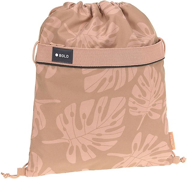 LÄSSIG Turnbeutel Bold, leaves caramel, aus günstig online kaufen