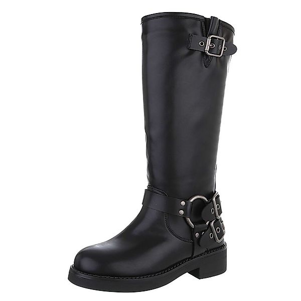 Ital-Design Damen Bikerschuhe Biker Westernstiefel (88577321) günstig online kaufen