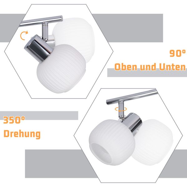 Nettlife Deckenstrahler Schwarz/Weiß E14 Innen Vintage günstig online kaufen