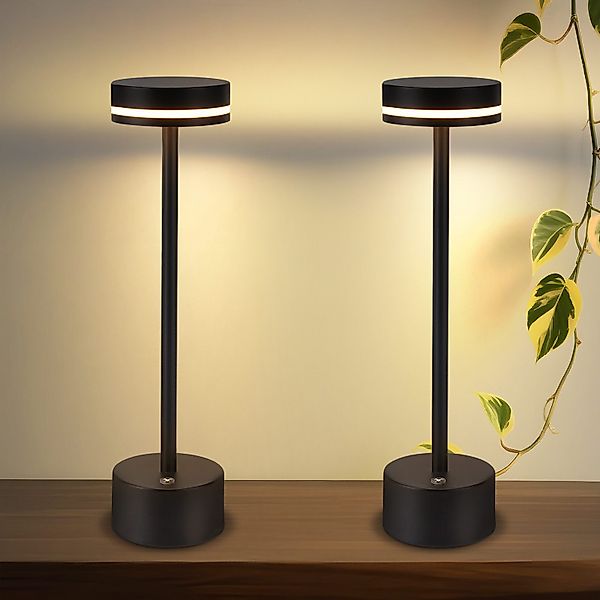 Nettlife LED Tischleuchte Kabellos Nachttischlampe Touch günstig online kaufen