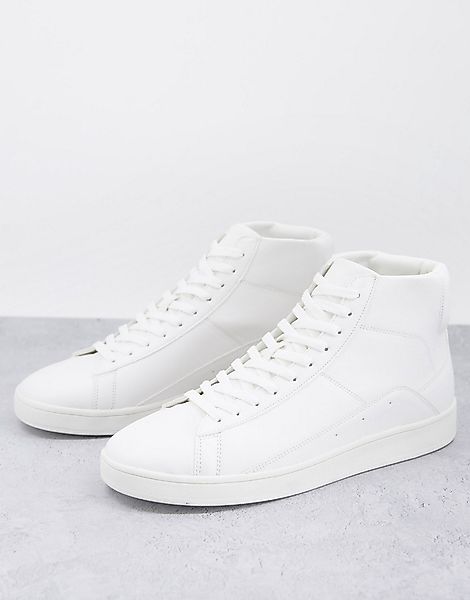 New Look – Knöchelhohe Sneaker in Weiß günstig online kaufen