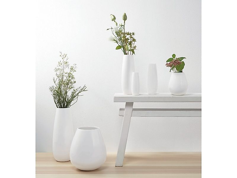 ASA SELECTION Dekovase Easexl Vase weiss Ø 18 cm (Vasen), Wohnaccessoires günstig online kaufen