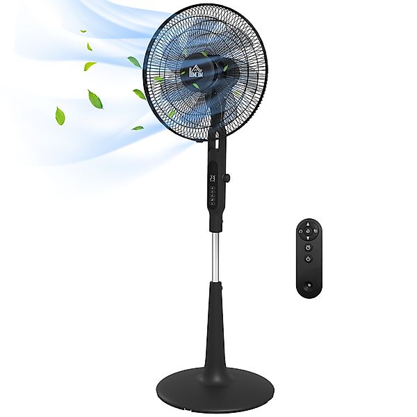 HOMCOM Standventilator Ø 42cm 40W leise Fernbedienung Timer 3 Modi 28 Gesch günstig online kaufen