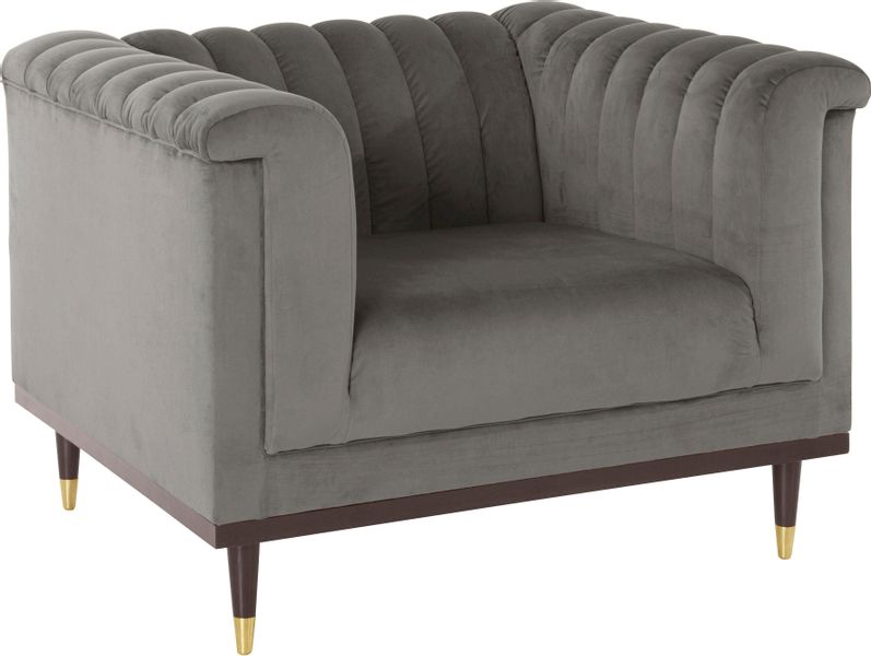 Home affaire Sessel "Chamby" mit Holzrahmen unten und Steppung im Lehnenber günstig online kaufen