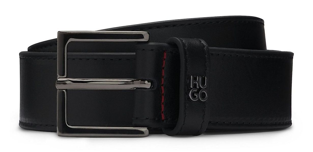 HUGO Ledergürtel Giove-HU-GO-StG Sz35 Leather Belt aus echtem Rindsleder günstig online kaufen