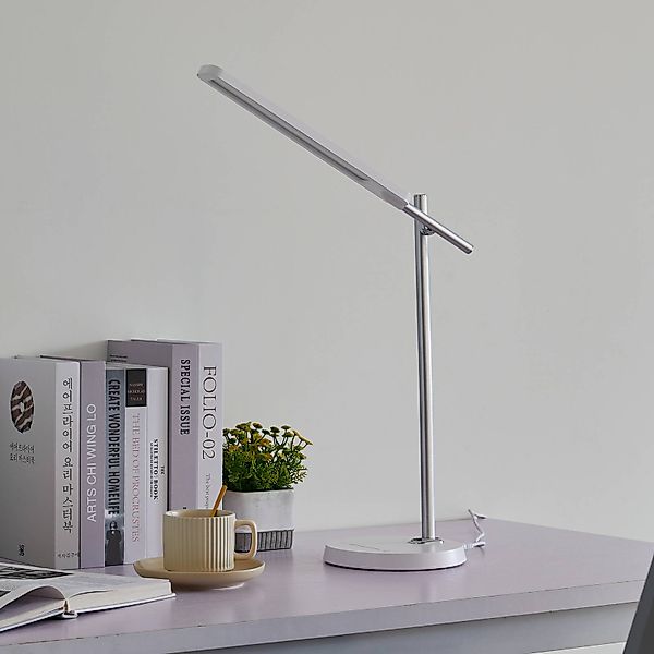 Lindby Valtorin LED-Schreibtischleuchte, weiß günstig online kaufen