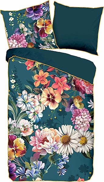 Descanso Wendebettwäsche "Novara" 2 Stk. tlg. Baumwolle, Satin, 135x200, Bi günstig online kaufen