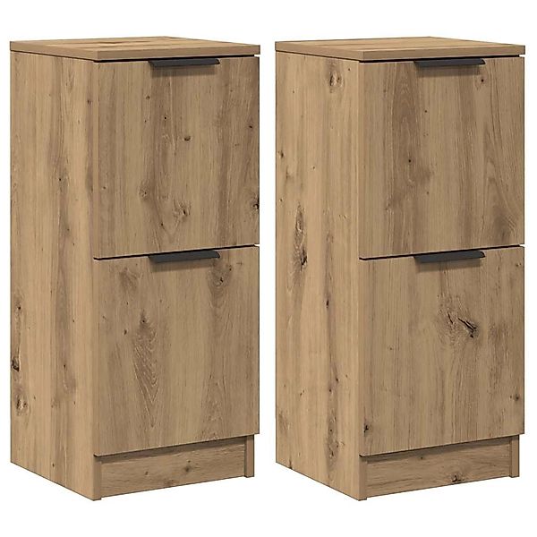 vidaXL Sideboards 2 Stk Artisan-Eiche 30x30x70 cm Holzwerkstoff 856962 günstig online kaufen