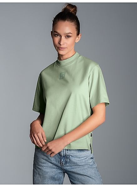 Trigema T-Shirt "TRIGEMA T-Shirt mit Stehkragen" 1 Stk. tlg. günstig online kaufen