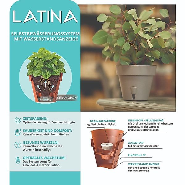 Happy plants Pflanzkübel Latina - Selbstbewässernde günstig online kaufen