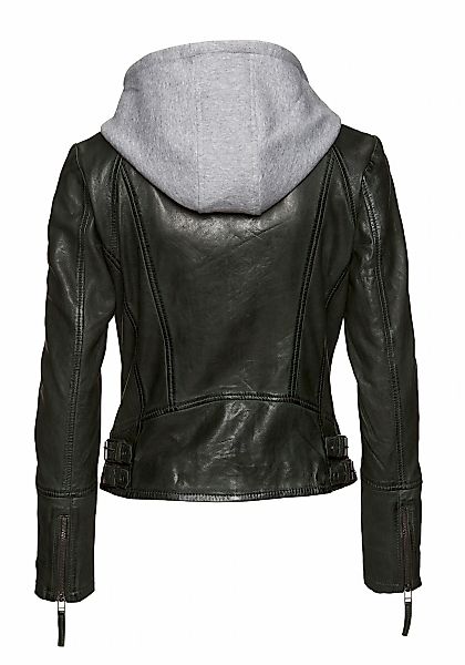 Mauritius Lederjacke "NOLA", mit Kapuze, Two-in-One Style - mit abnehmbarer günstig online kaufen