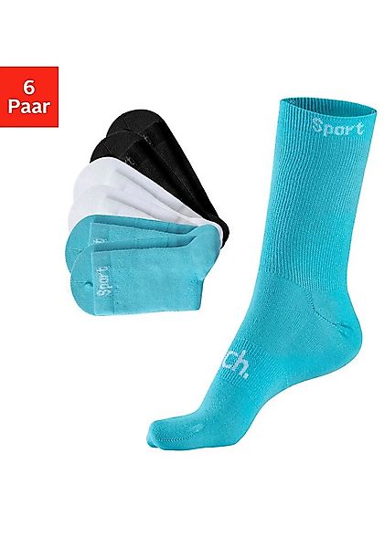 Bench. Sportsocken (Packung, 6-Paar) mit antibakterieller Feuchtigkeitsregu günstig online kaufen