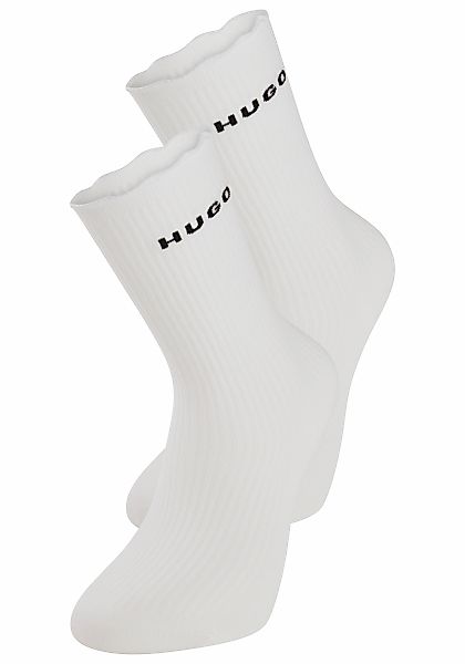 HUGO Underwear Basicsocken "2P RS LETTUCE CC W", (2 Paar), Bund leicht gekr günstig online kaufen