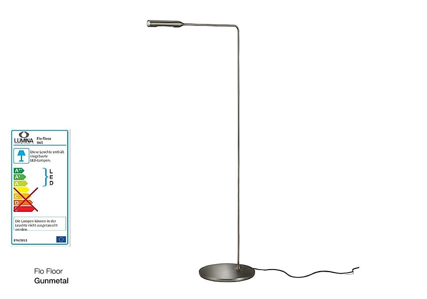 FLO Floor Stehlampe rotguss günstig online kaufen