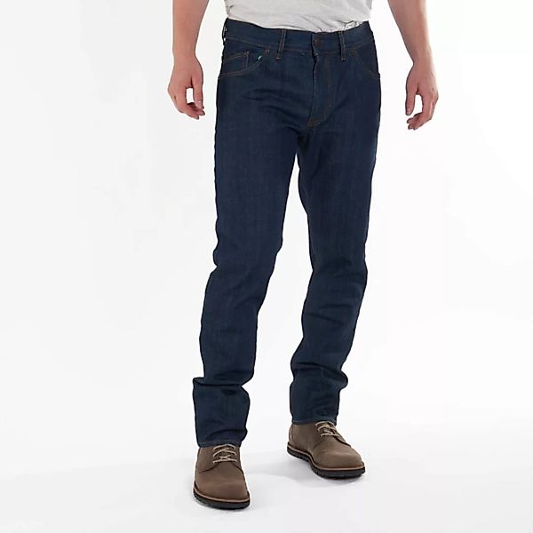Dunkelblaue Tapered Jeans Relaxed Navy Aus 100% Bio-baumwolle Ohne Elasthan günstig online kaufen