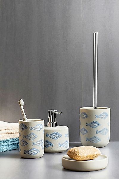WENKO WC-Garnitur Aquamarin, (1-tlg), aus Keramik günstig online kaufen