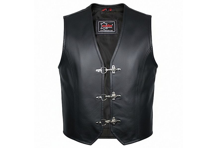 MDM Motorradweste Herren Biker Lederweste Kutte ohne Taschen, Schnallen Ver günstig online kaufen