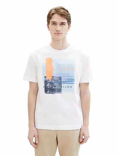 Tom Tailor Herren T-Shirt PRINTED - Regular Fit günstig online kaufen