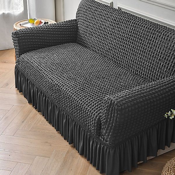 BYSURE Sofahusse, Futon-Couchbezug mit Rock, Stretch-Sofabettbezug günstig online kaufen