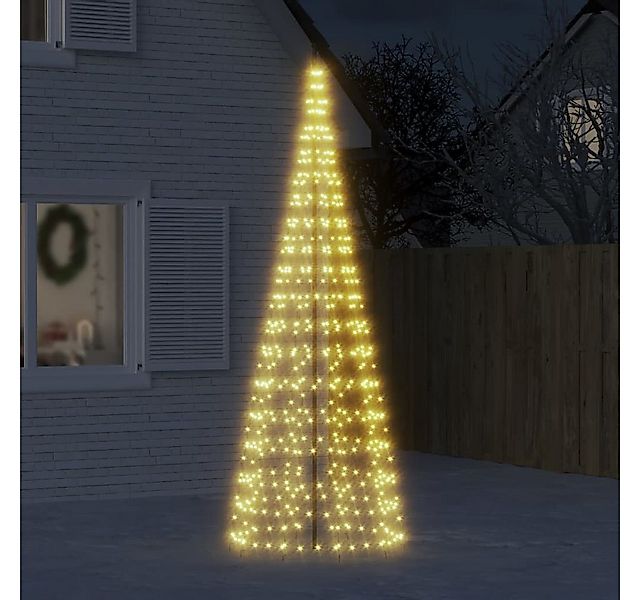 vidaXL Außen-Wandleuchte, LED-Weihnachtsbaum für Fahnenmast 550 LEDs Warmwe günstig online kaufen