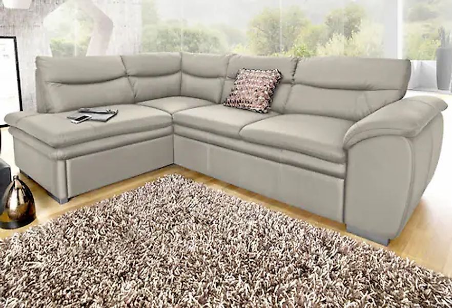 COTTA Ecksofa »Leandra L-Form«, wahlweise mit Bettfunktion & Bettkasten günstig online kaufen