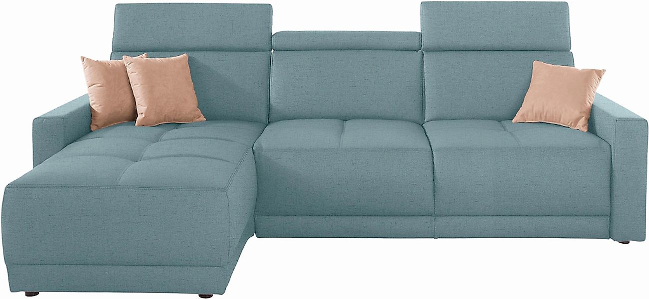 DOMO collection Ecksofa "Ava mit moderner Sitzheftung & toller Doppelnaht, günstig online kaufen