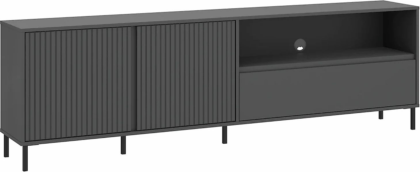 Home affaire Lowboard "viel Stauraum, Soft Close, 2 Türen und 1 Schubkasten günstig online kaufen