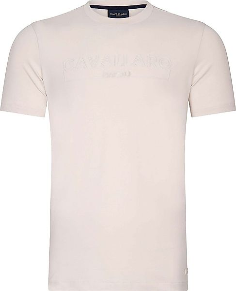 Cavallaro Beciano T-Shirt Logo Ecru - Größe XXL günstig online kaufen