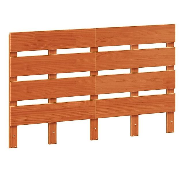 vidaXL Bett Kopfteil Wachsbraun 120 cm Massivholz Kiefer (1-tlg) günstig online kaufen