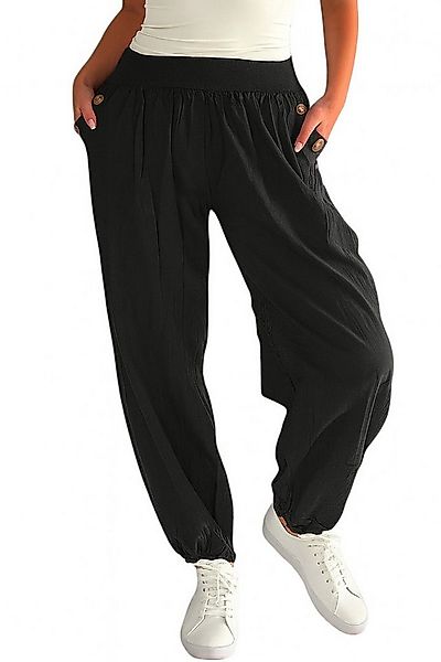 Mississhop Haremshose Damen Baumwolle Aladinhose Unifarbe Hose Sommerhose M günstig online kaufen