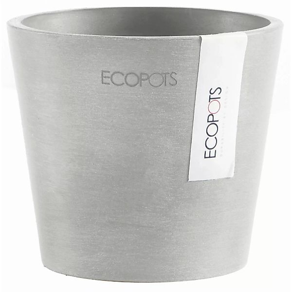 Ecopots Pflanztopf Amsterdam Mini Weißgrau 10,5 cm günstig online kaufen