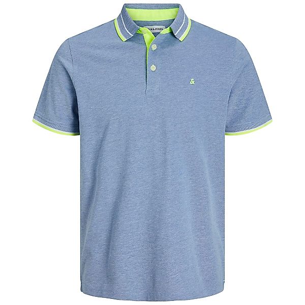 Jack&Jones Poloshirt aus Biobaumwolle Farbe blau Größe: 8XL günstig online kaufen