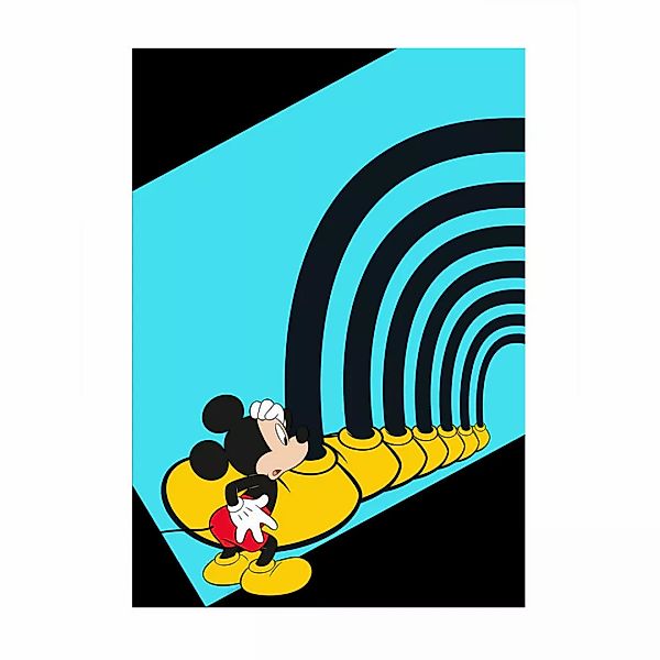 Komar Poster Mickey Mouse Foot Tunnel Disney B/L: ca. 30x40 cm günstig online kaufen