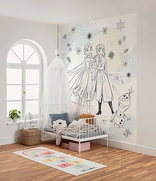 Komar Kindertapete »Disney Frozen Sketch Sisters«, bedruckt günstig online kaufen