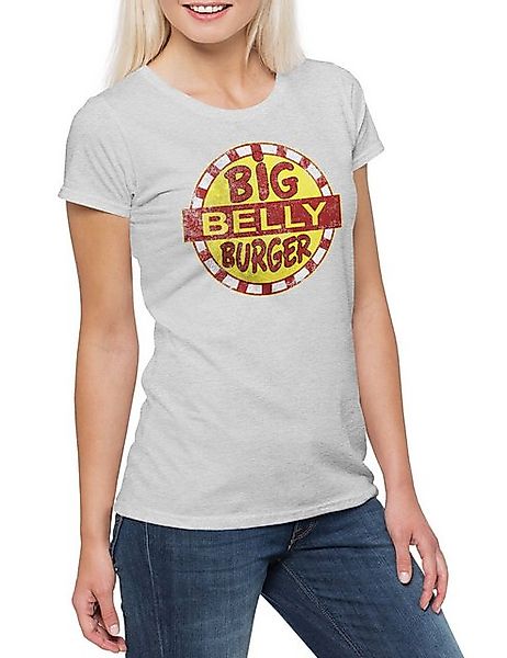 Urban Backwoods Print-Shirt Big Belly Burger Damen T-Shirt Logo Company Fas günstig online kaufen