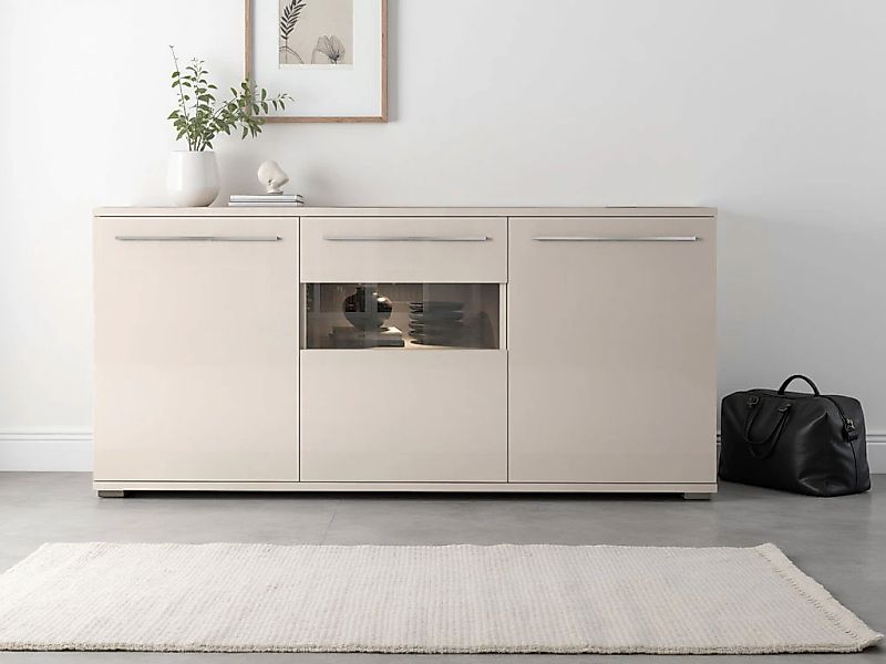 OTTO home Kommode "Piano" (H/B/T): 84,6/150/45,2cm, Hochglanz UV lackiert, günstig online kaufen